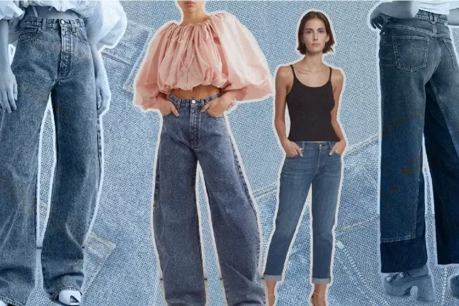 barrel leg jeans